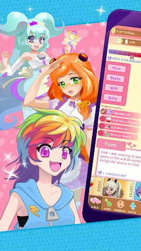 Crush Crush - Idle Dating Sim screenshot 1