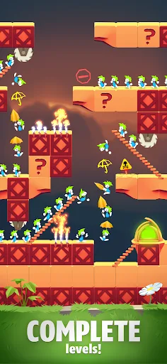 Lemmings: Puzzle Survival screenshot 1