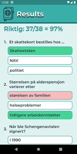 Samfunnsprøve Citizenship test screenshot 3