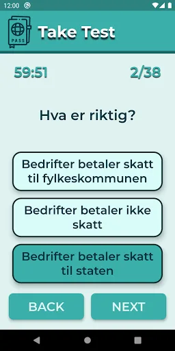 Samfunnsprøve Citizenship test screenshot 4