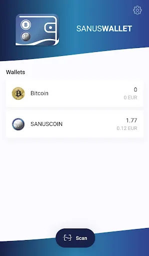 SANUSWALLET 2.0 screenshot 1