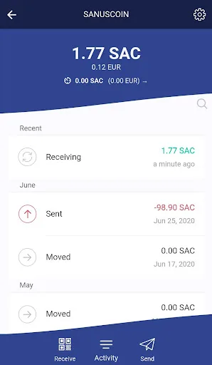 SANUSWALLET 2.0 screenshot 2