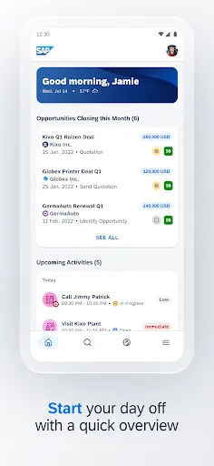 SAP Sales Cloud screenshot 1