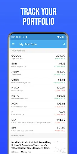 Uplift: Stock Market Tracker screenshot 1