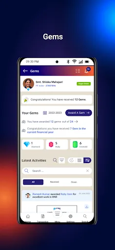 MyHRMS screenshot 1