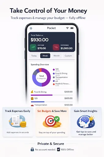 Pocket -Budget Expense Tracker screenshot 1