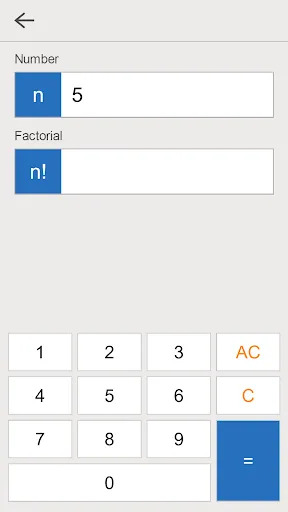 Factorial Calculator screenshot 1