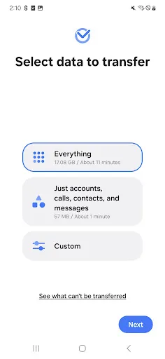 Samsung Smart Switch Mobile screenshot 3