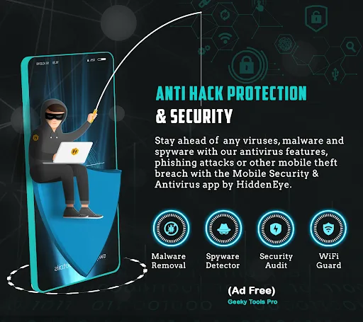 Geek Security: Anti Hack & Spy screenshot 1
