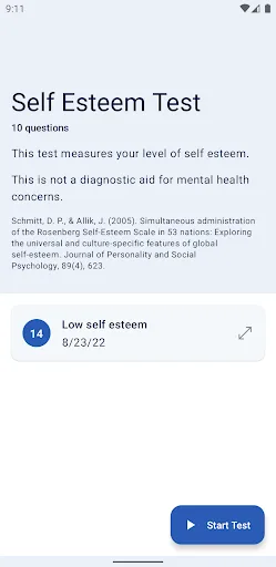 Confidence / Self-Esteem Test screenshot 1