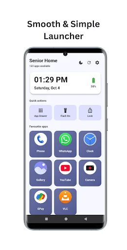 Senior Home – Easy Launcher screenshot 1