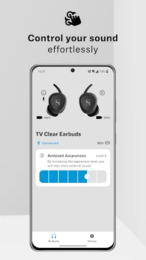 Sennheiser TV Clear App screenshot 1