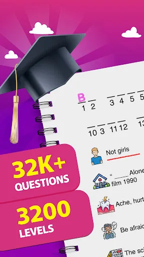 Crostic Crossword－Word Puzzles screenshot 1