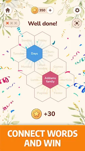 Hexa Ties: Word Associations screenshot 2