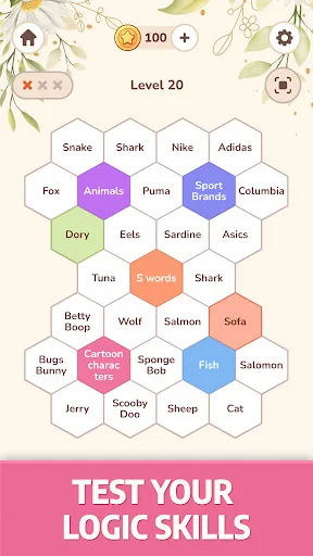 Hexa Ties: Word Associations screenshot 3