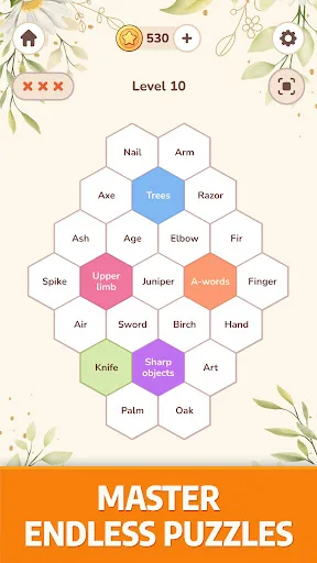 Hexa Ties: Word Associations screenshot 5