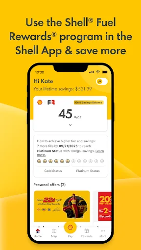 Shell: Fuel, Charge & More screenshot 1