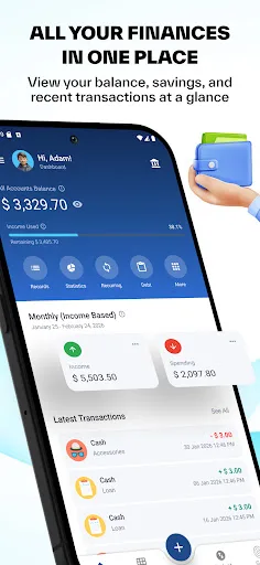 FinEvo: Budget & Money Manager screenshot 1
