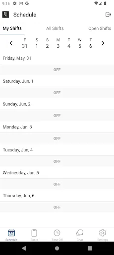 ShiftNote Schedule screenshot 2