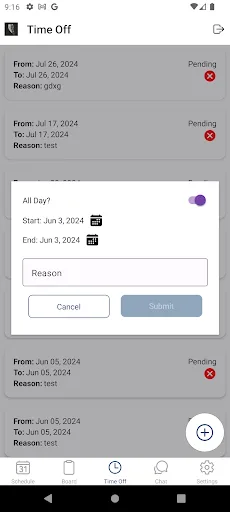 ShiftNote Schedule screenshot 4