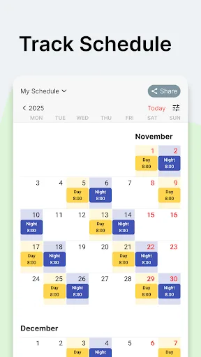 NextShift - Shift Calendar screenshot 1