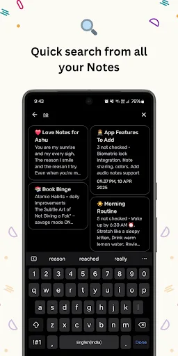 Notes - Pin to notification screenshot 4