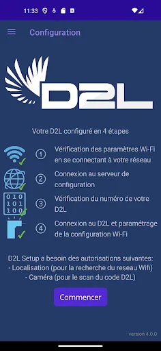 D2L Setup screenshot 1