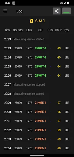 Cell Signal Monitor Pro screenshot 2