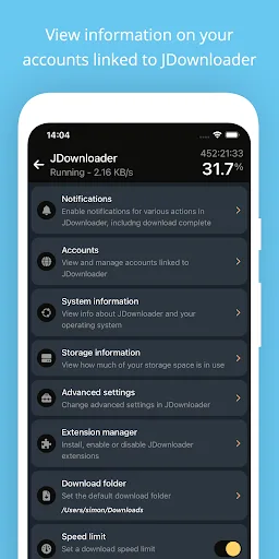 JDownloader Remote Control screenshot 5