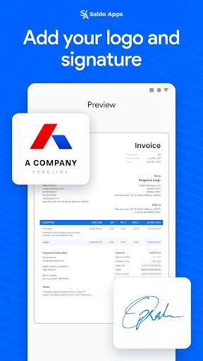 Saldo: Bill & Invoice Maker screenshot 2