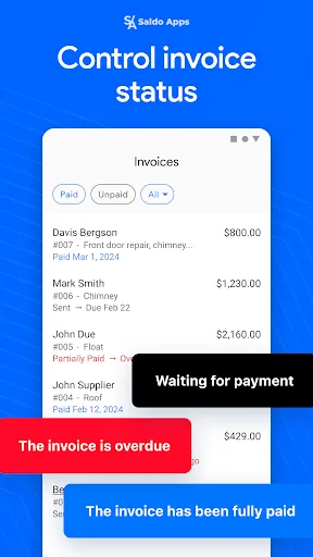 Saldo: Bill & Invoice Maker screenshot 3