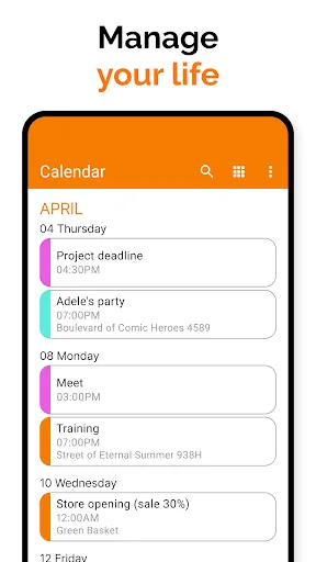 Simple Calendar screenshot 3