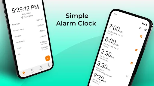 Simple Clock - Alarm & Timer screenshot 1