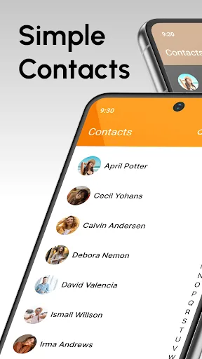 Simple Contacts screenshot 1