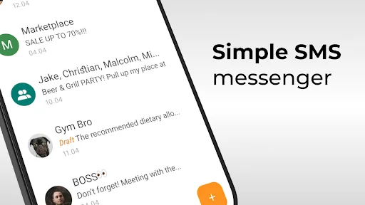 Simple SMS Messenger screenshot 1