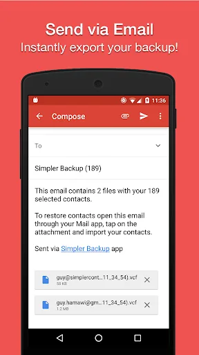 Easy Contacts Backup & Restore screenshot 2