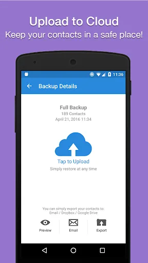 Easy Contacts Backup & Restore screenshot 4