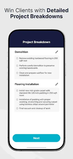 SimplyWise Cost Estimator screenshot 5