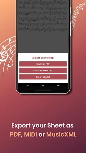 Sing2Notes - Sheet from Vocals screenshot 5