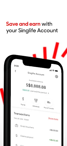 Singlife: Save, Earn, Insure screenshot 1