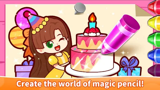 Baby Panda's Glow Doodle Game screenshot 2