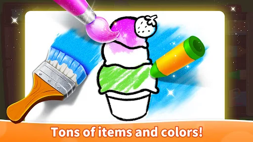 Baby Panda's Glow Doodle Game screenshot 4