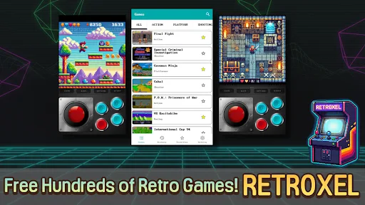RETROXEL: Retro Arcade Games screenshot 1