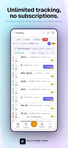 Smart Peptide Tracker screenshot 2