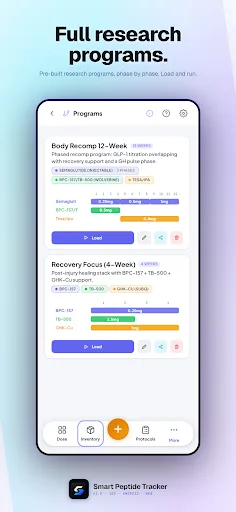 Smart Peptide Tracker screenshot 3