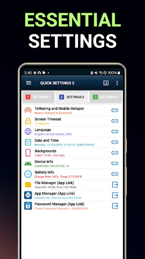 Smart Quick Settings screenshot 2