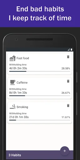 Change bad habits - Addictions screenshot 1