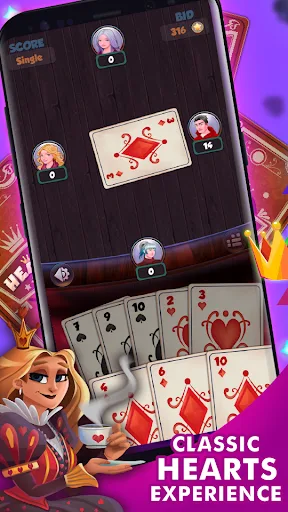 Hearts - Offline Card Games screenshot 1