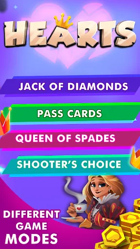 Hearts - Offline Card Games screenshot 2