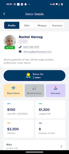 DonorPerfect Mobile screenshot 2